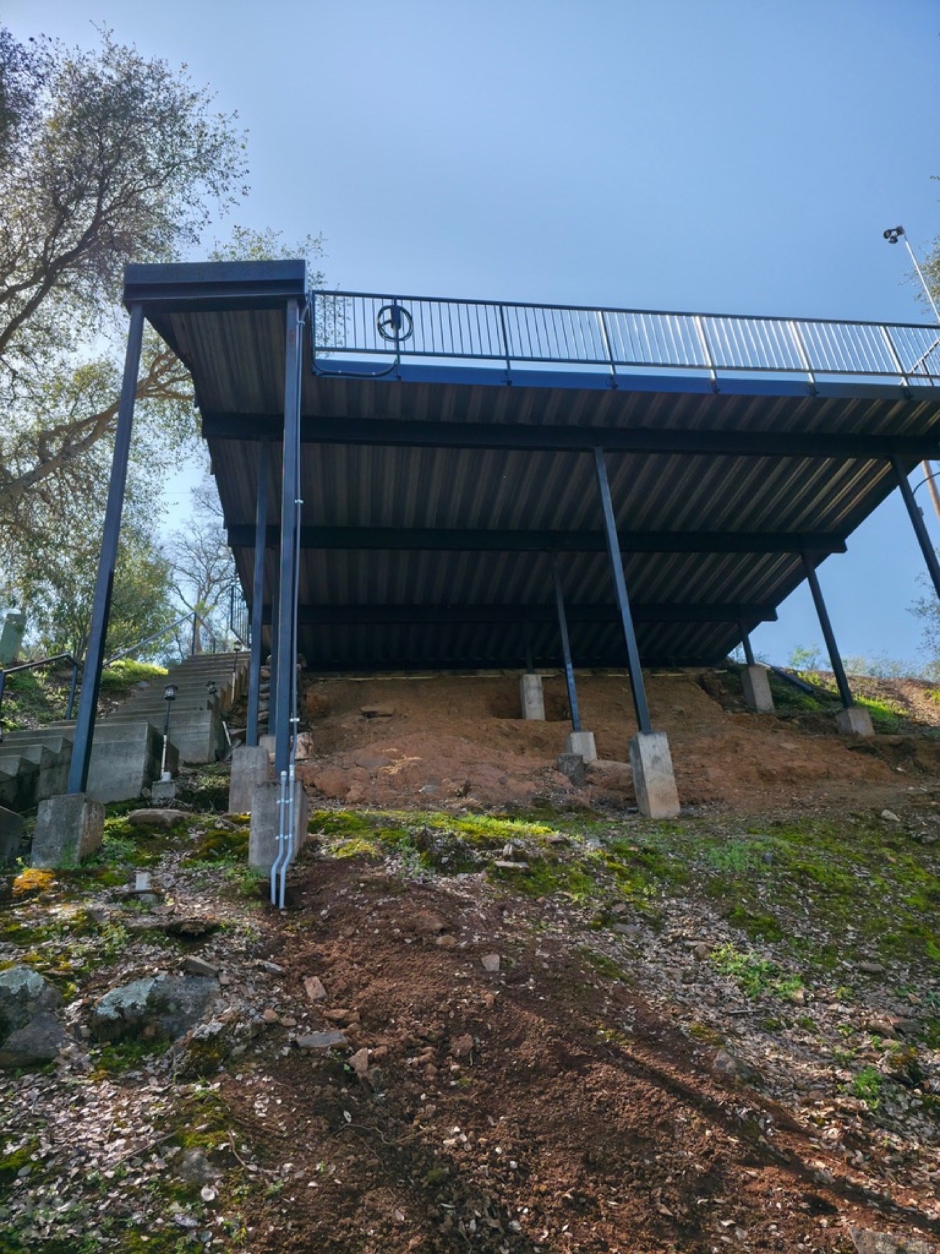 Elevated structure at the Copperopolis Powershare project