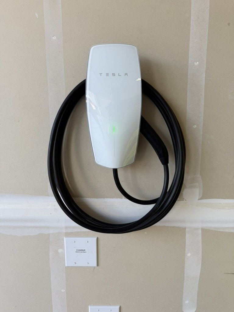 Clean Tesla Wall Connector installation